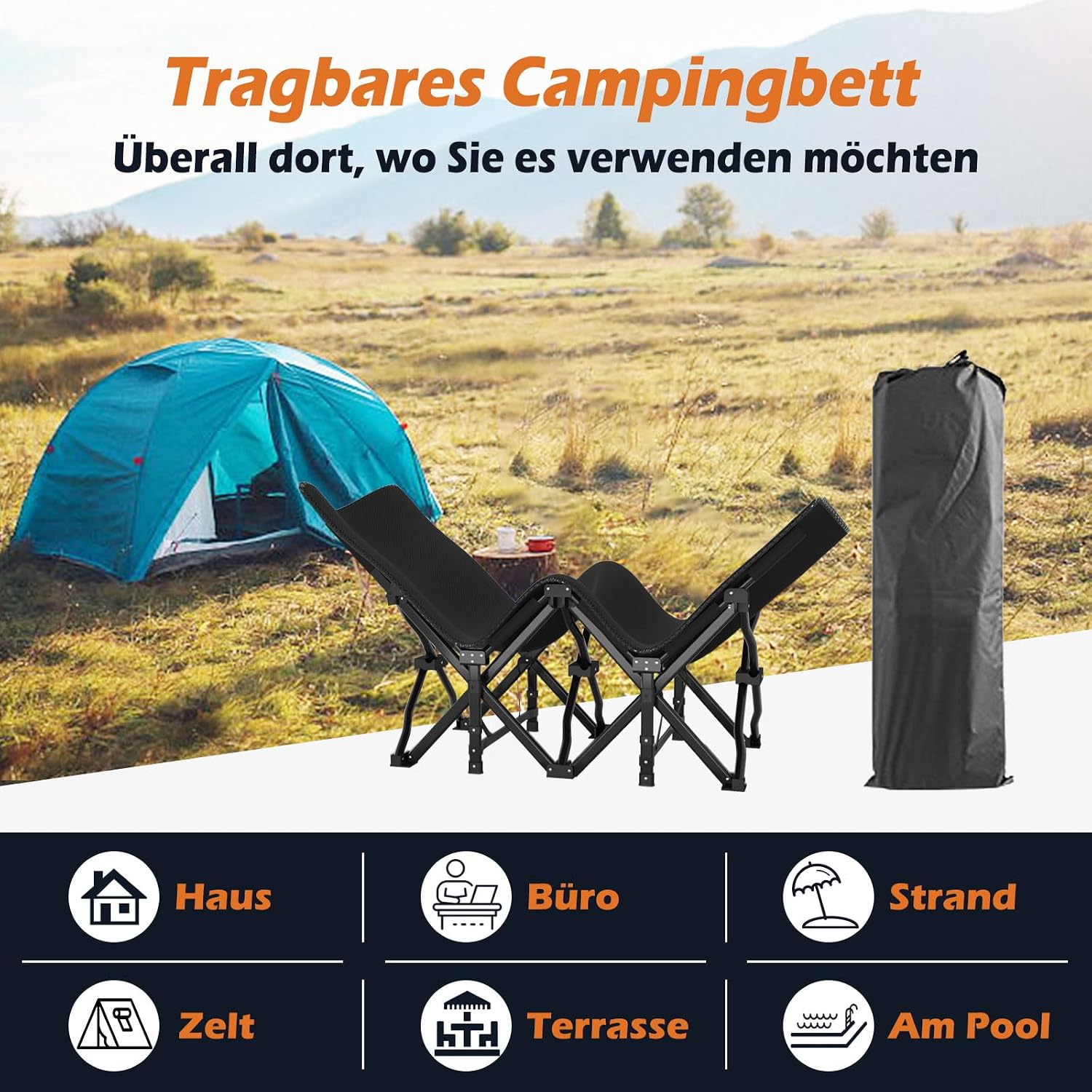 Thumbnail 6 de ATORPOK SHOP Campingbett feldbett klappbar