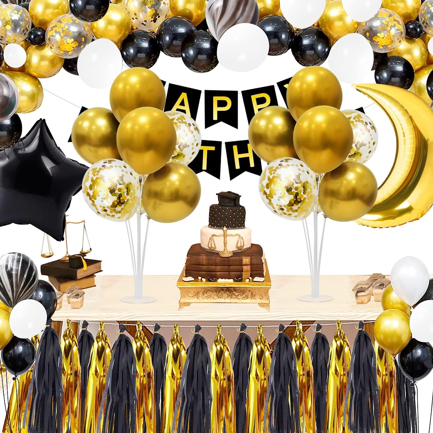 Thumbnail 4 de ZJDHPTY Gold Party Decorations 4-Set balloon stand 🎉