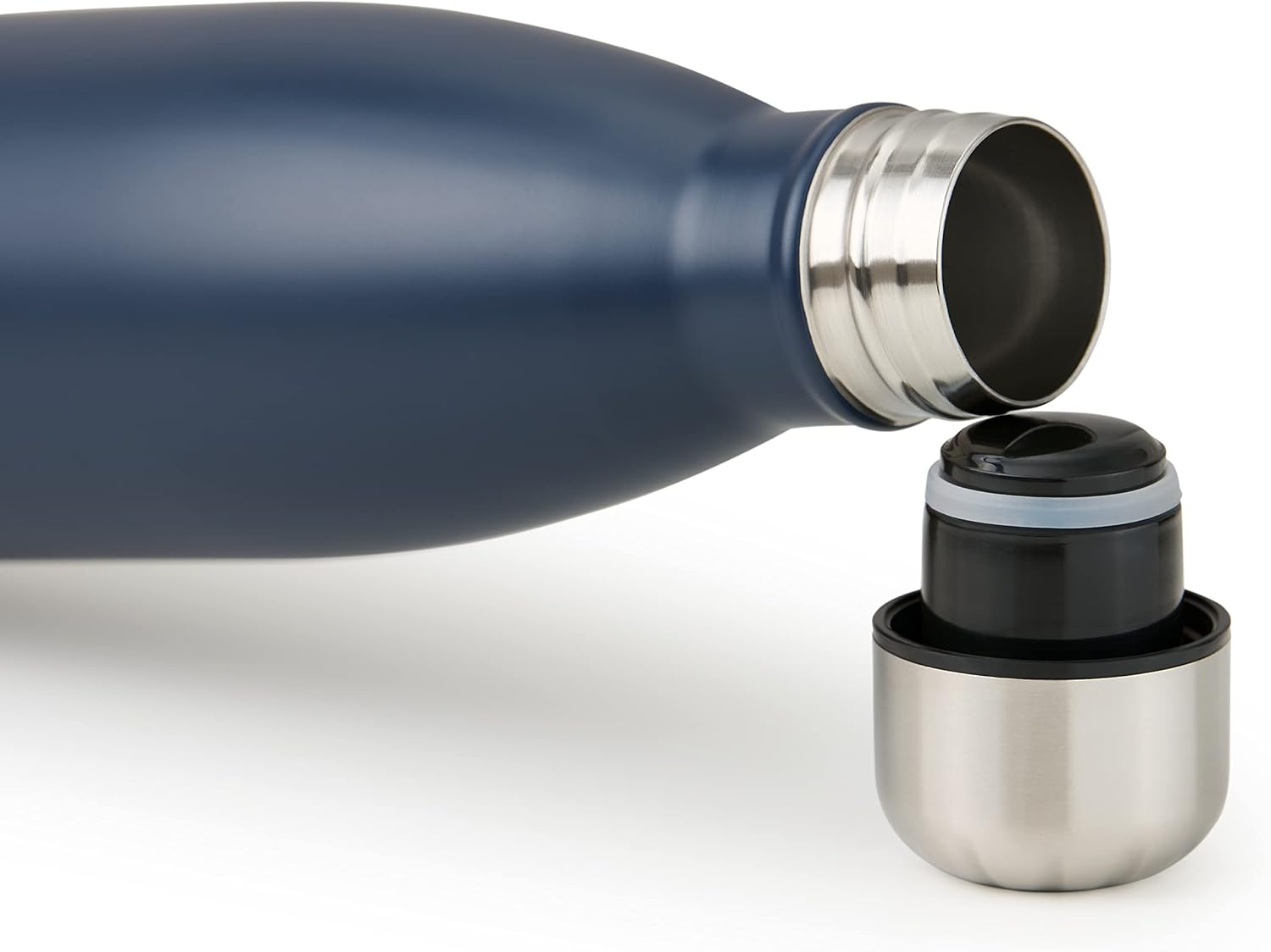 Thumbnail 2 de Blumtal Trinkflasche 1000 ml Edelstahl – auslaufsicher, doppelt isoliert, Dark Ocean Blue