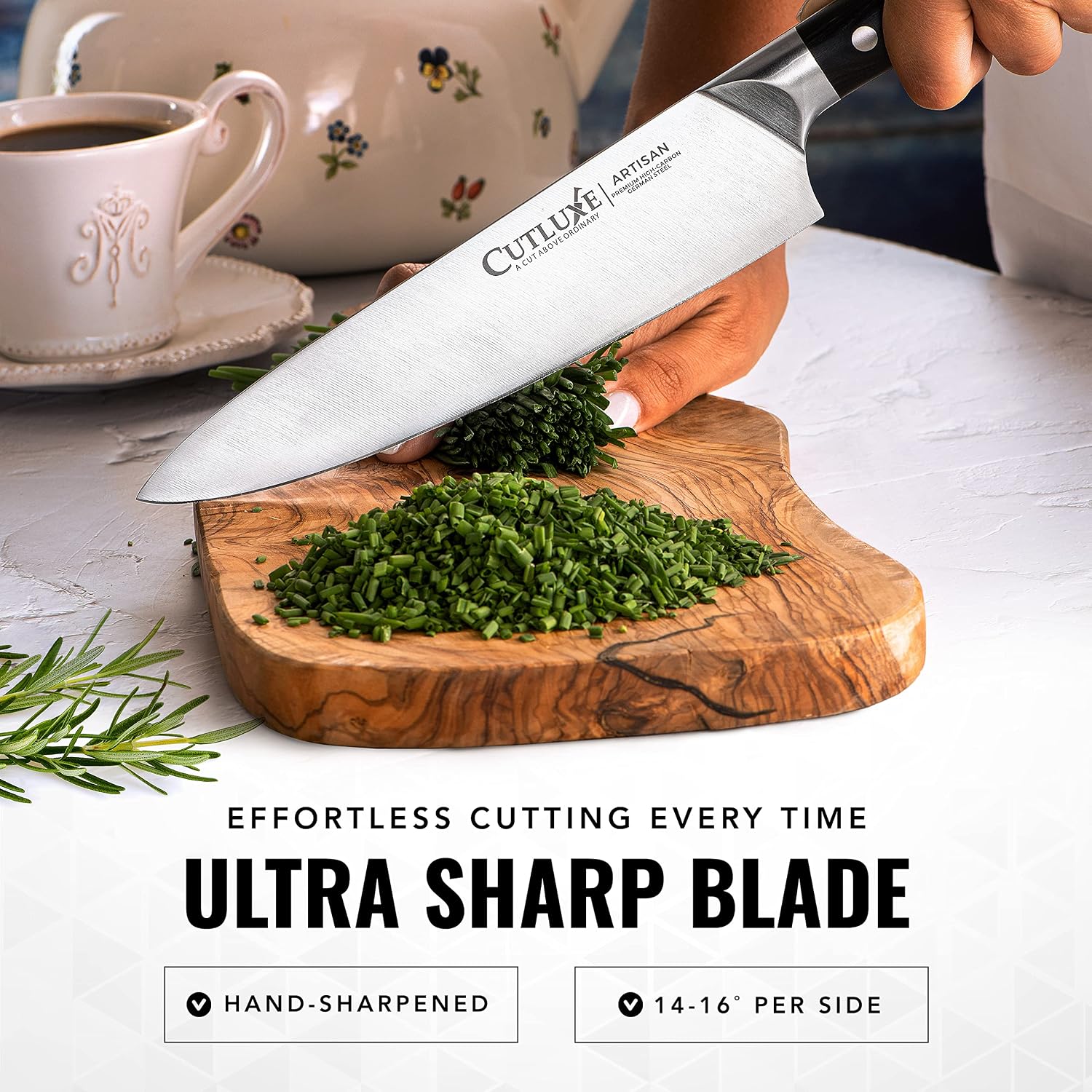 Detalle de Cutluxe Chef Knife Set, 3-Piece