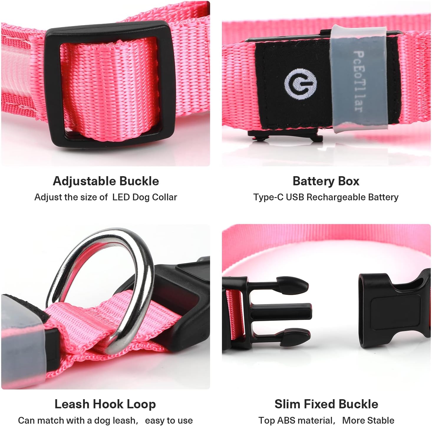 Thumbnail 4 de PcEoTllar Collar LED para Perro Recargable