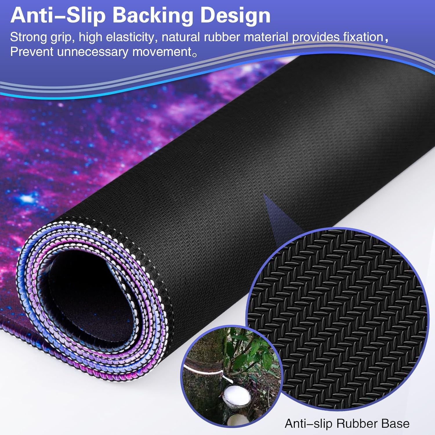 Thumbnail 5 de Gaming Mauspad XXL 900 x 400 mm – Wasserdichtes Mousepad mit rutschfester Basis und vernähten Kanten