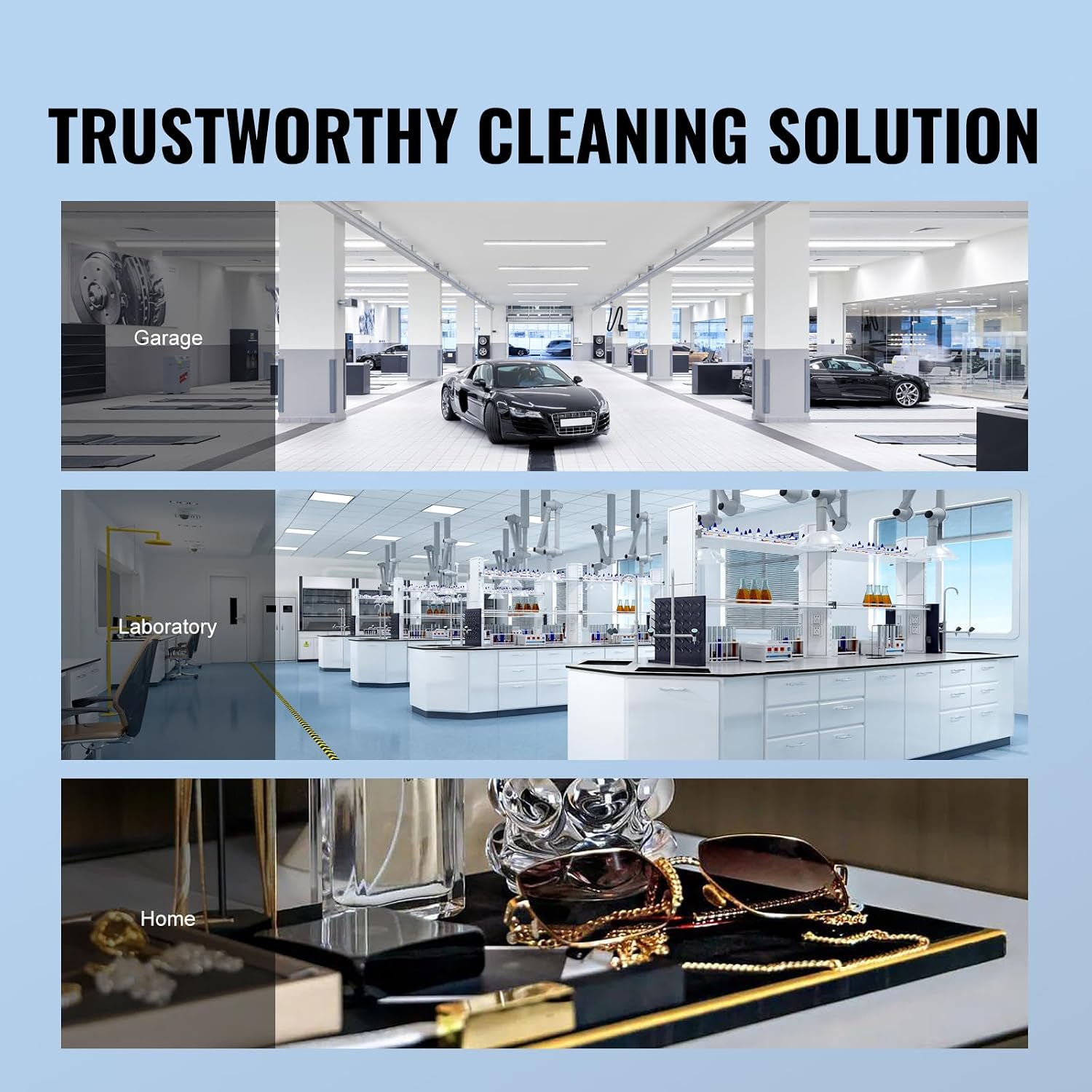 Thumbnail 5 de VEVOR 3L Ultrasonic Cleaner with 40kHz Cleaning and Heated SUS304 Tank