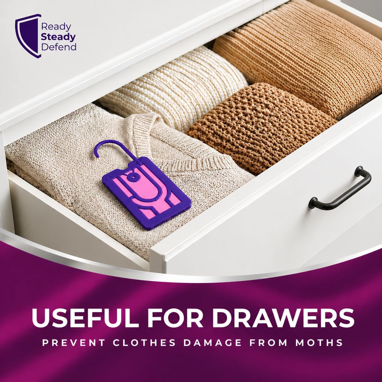 Thumbnail 6 de 5-Pack Clothes Moth Killer Hangers for Wardrobes