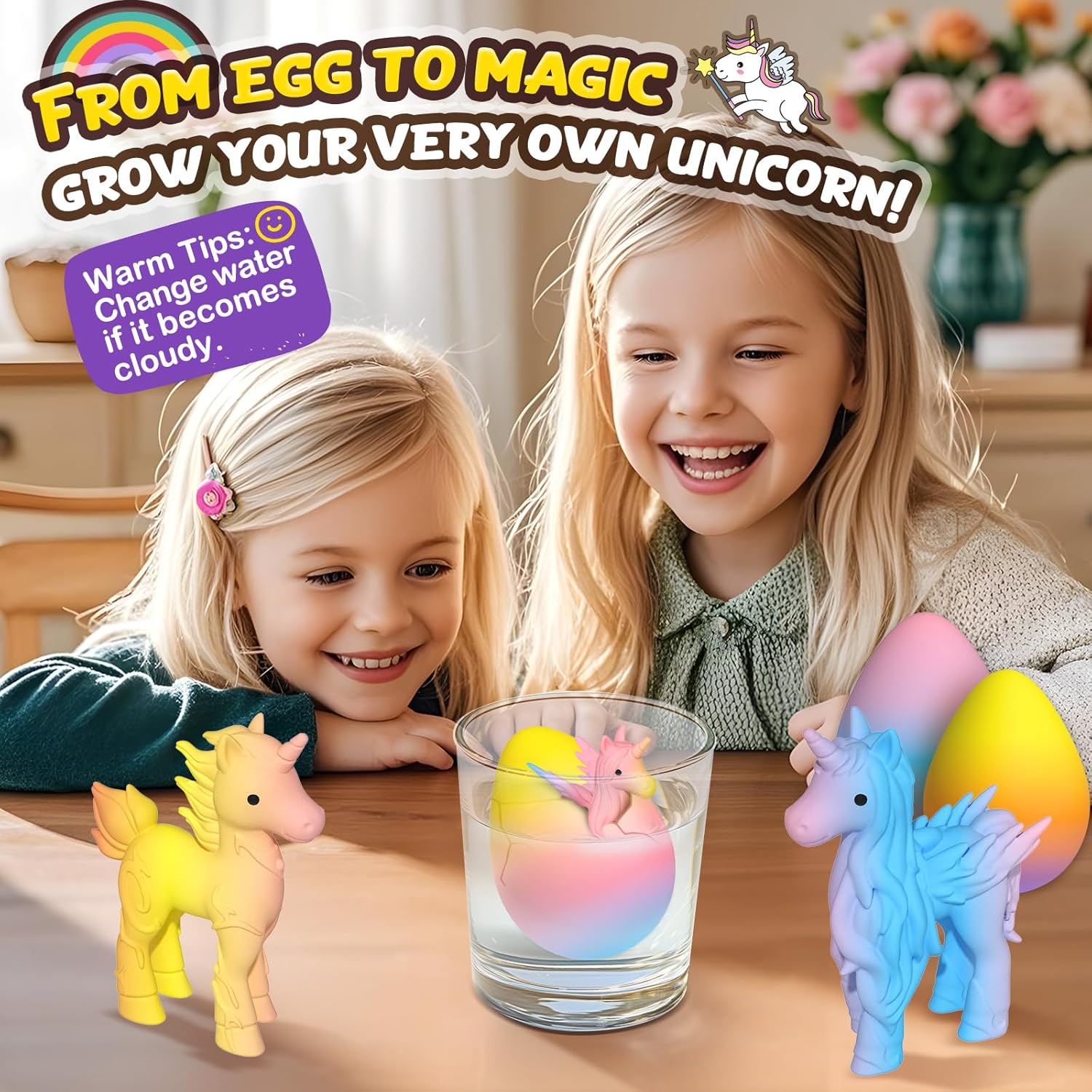 Thumbnail 3 de Unicorn Hatching Rainbow Eggs for Kids 6 Pack 🧩