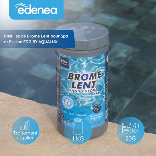 Thumbnail 4 de EDG by AQUALUX INTERNATIONAL - Brome Spa et Piscine, Pastille 20g (Boîte 1 kg) – Désinfection lente et permanente sans chlore