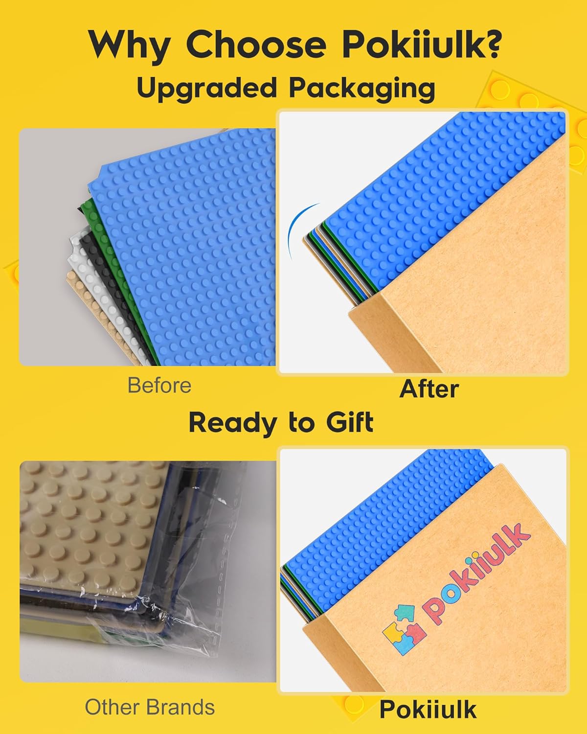 Thumbnail 4 de Pokiiulk Classic Baseplates 10" Pack of 10