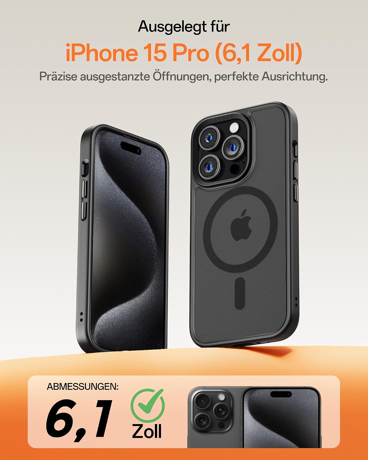 Detalle 2 de UNBREAKcable iPhone 15 Pro Hülle 6,1 Zoll