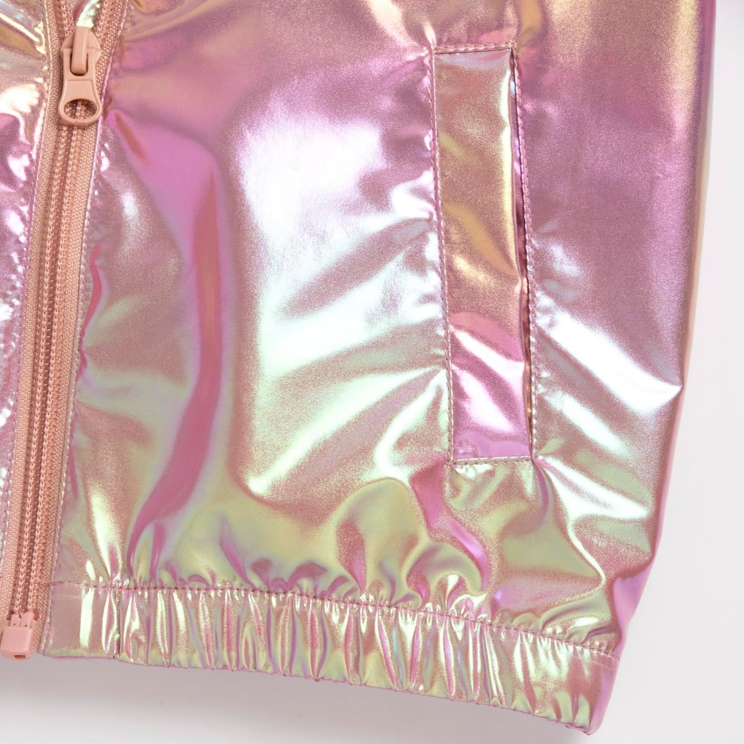 Detalle 2 de Chicco Giubbino Bambina con Zip e Cappuccio: pratico, lavabile in lavatrice e dal design rosa moderno