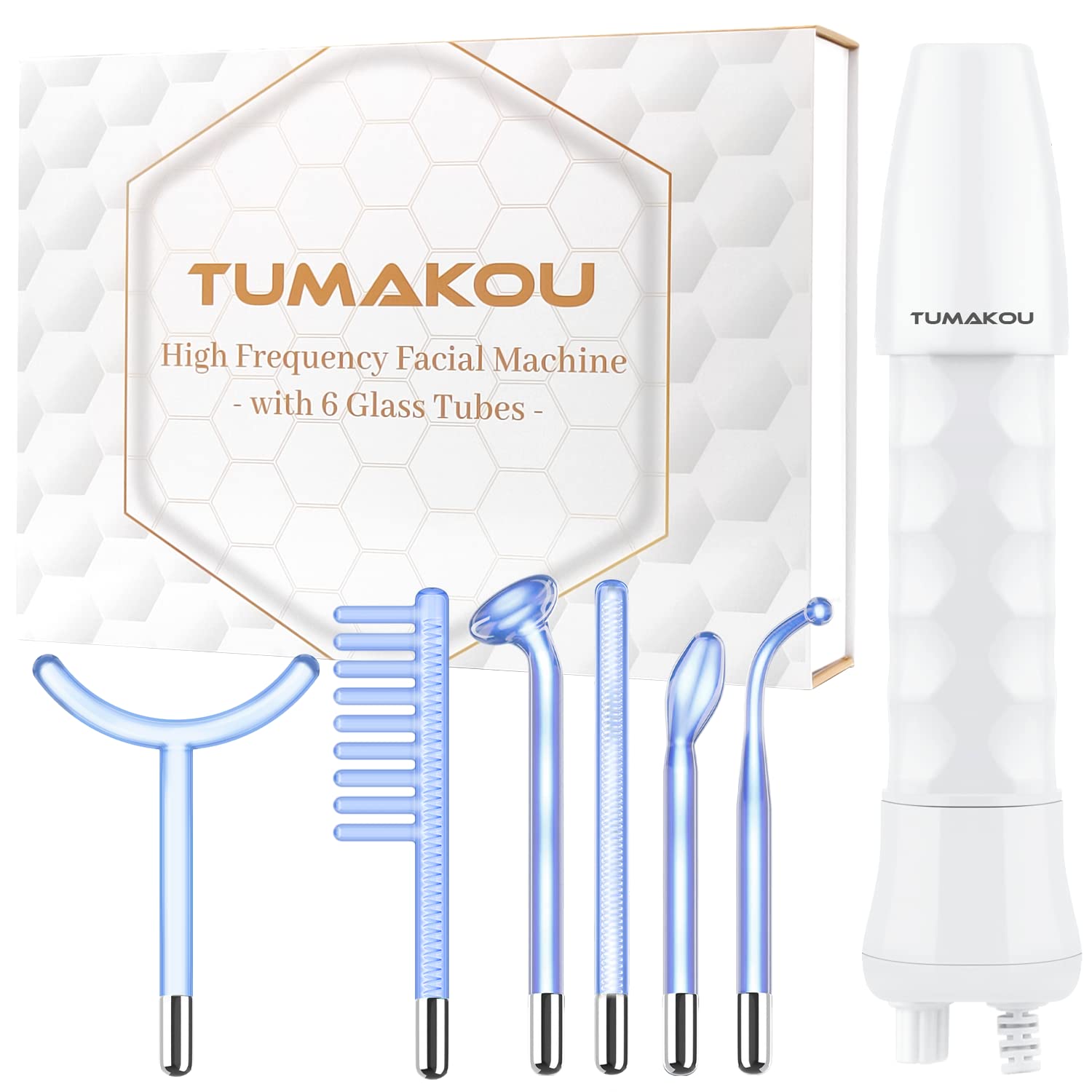 Detalle de TUMAKOU Hochfrequenzstab Gesicht Blau