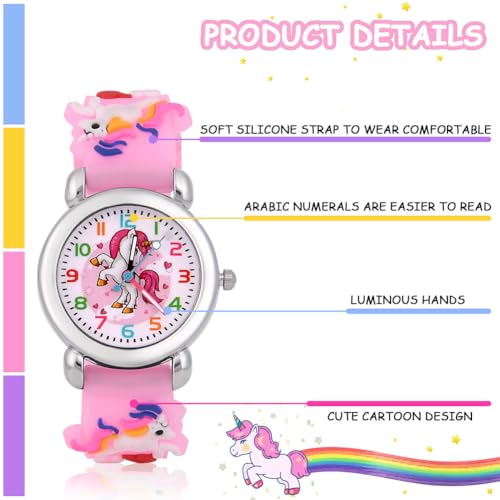 Detalle de OFFCUP Orologio da Polso per Ragazzi e Ragazze: Orologio Bambini Movimento in Silicone