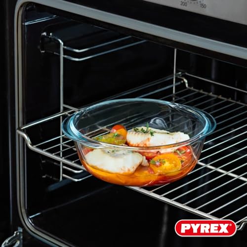 Detalle de Pyrex Cook & Heat – Lot de 5 Boîtes en Verre Borosilicate, Couvercles Hermétiques avec Valve vapeur, Made in France