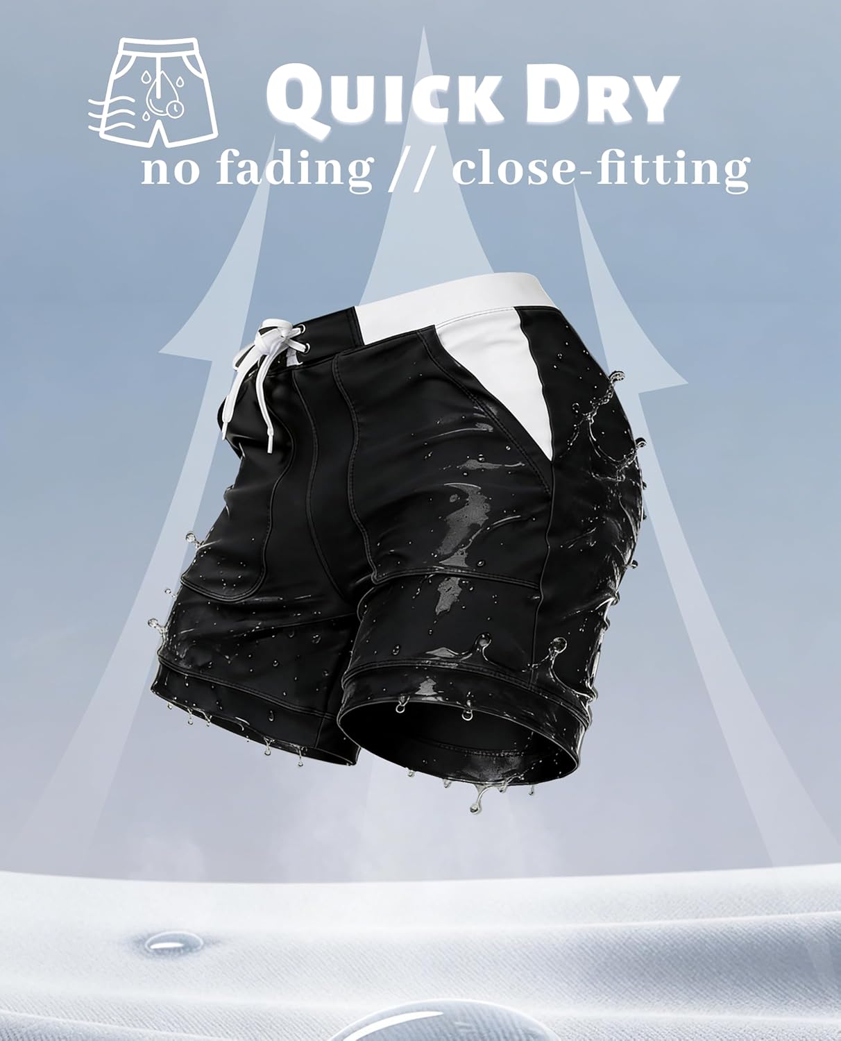 Detalle 2 de KEFITEVD Men's Quick Dry Swimming Shorts YK016