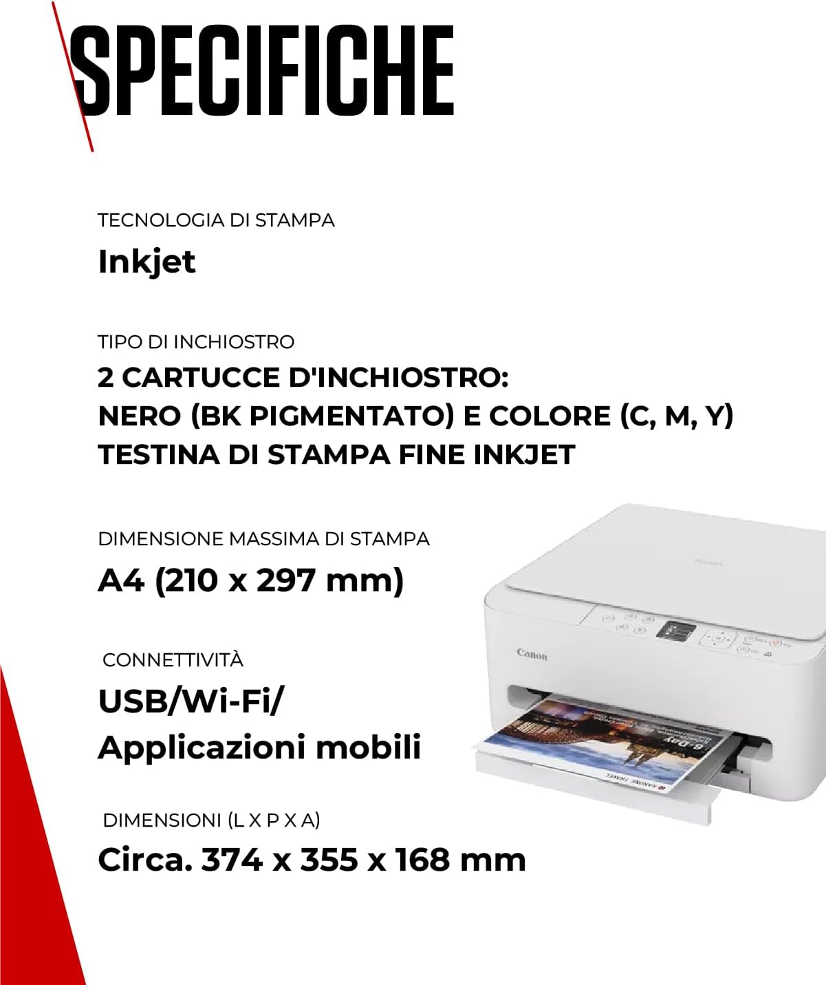 Thumbnail 5 de Canon PIXMA TS6550I stampante multifunzione Wi‑Fi