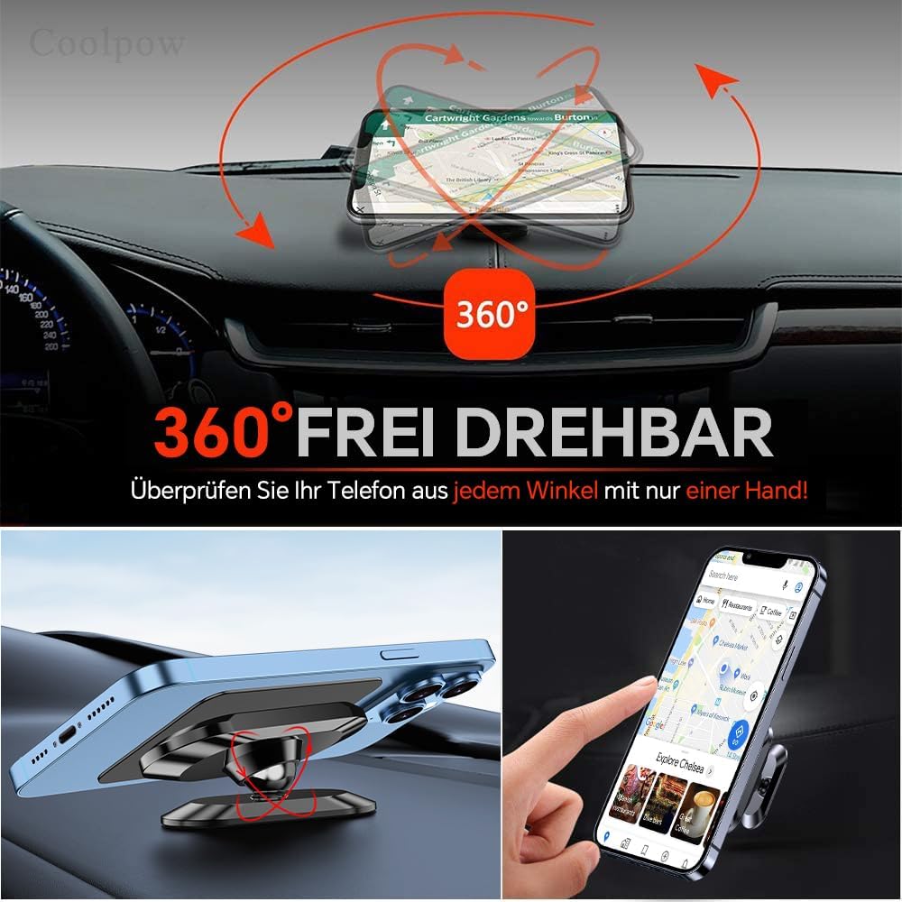 Thumbnail 5 de Coolpow Handyhalterung Auto Magnet 2 Stück