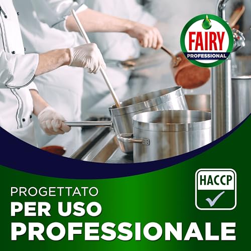 Detalle de Fairy PRO Original Detersivo Liquido 5L per Cucine Professionali – Lava piatti e rimuove lo grasso, conforme HACCP