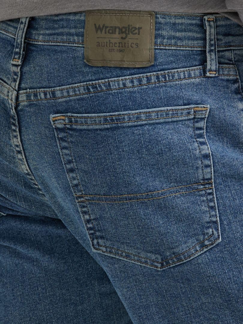 Detalle de Wrangler Authentics Jeanshose für Herren mit elastischem Komfortbund