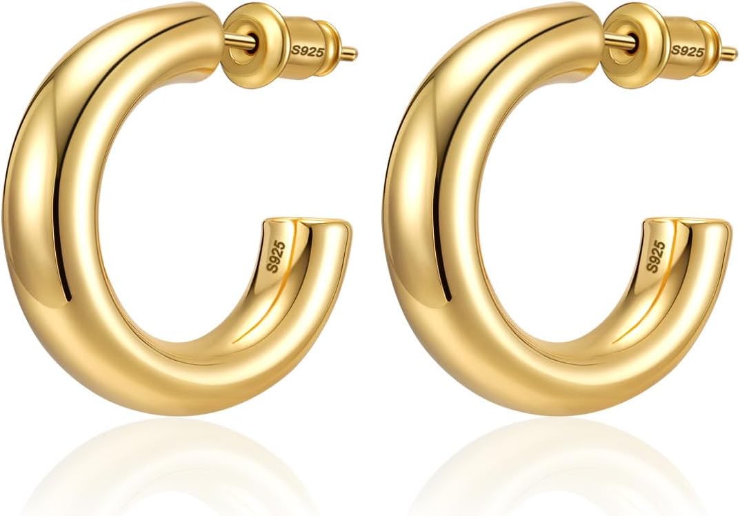 Detalle de Sterling Silver Hoop Earrings