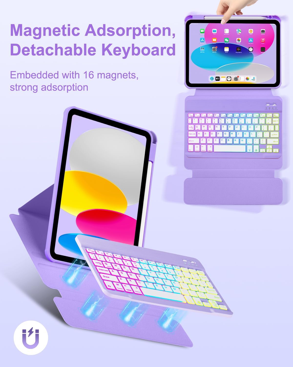 Detalle de EAMPANG iPad Keyboard Case for 11th-Generation iPad