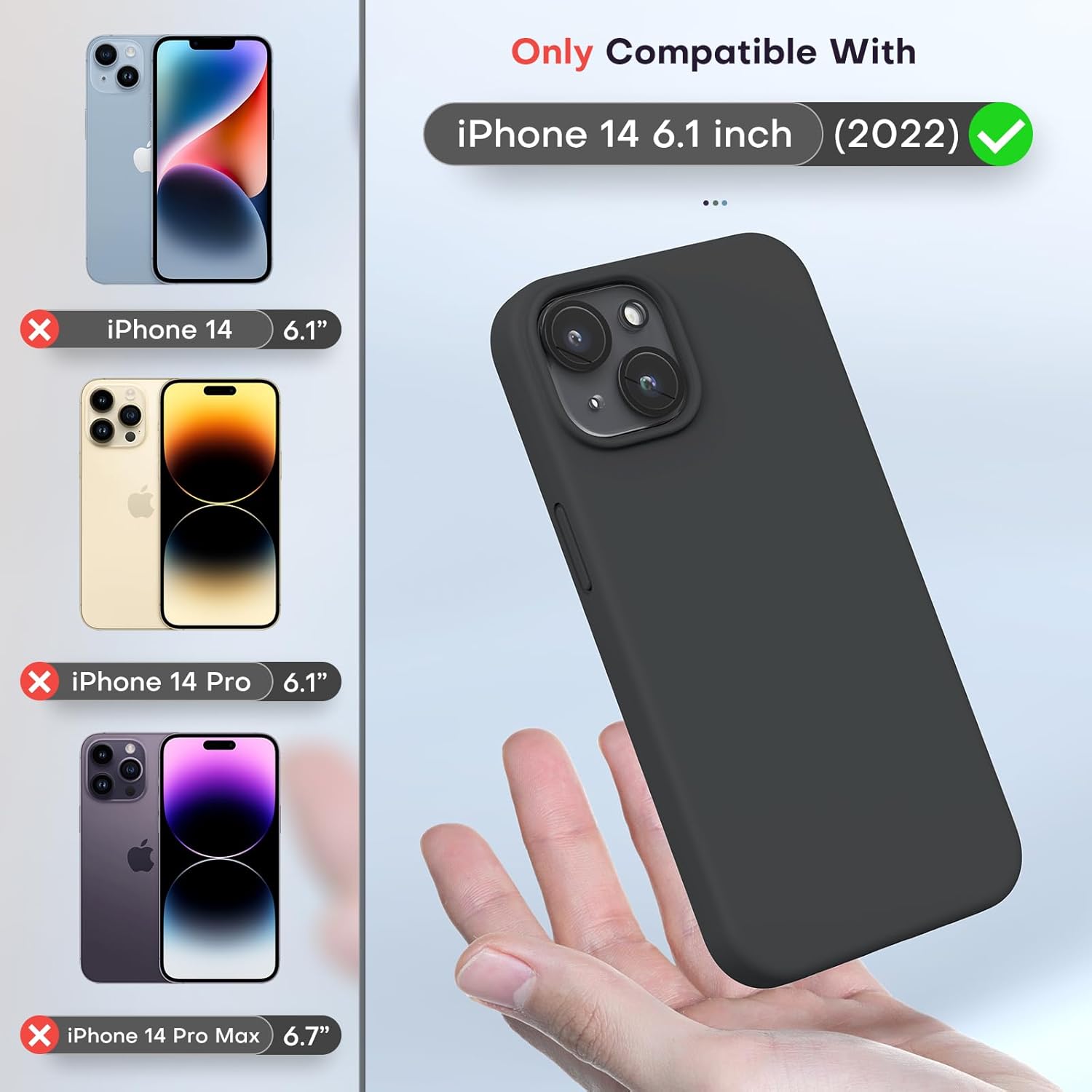 Detalle 2 de TOCOL Silicone Case for iPhone 14 6.1