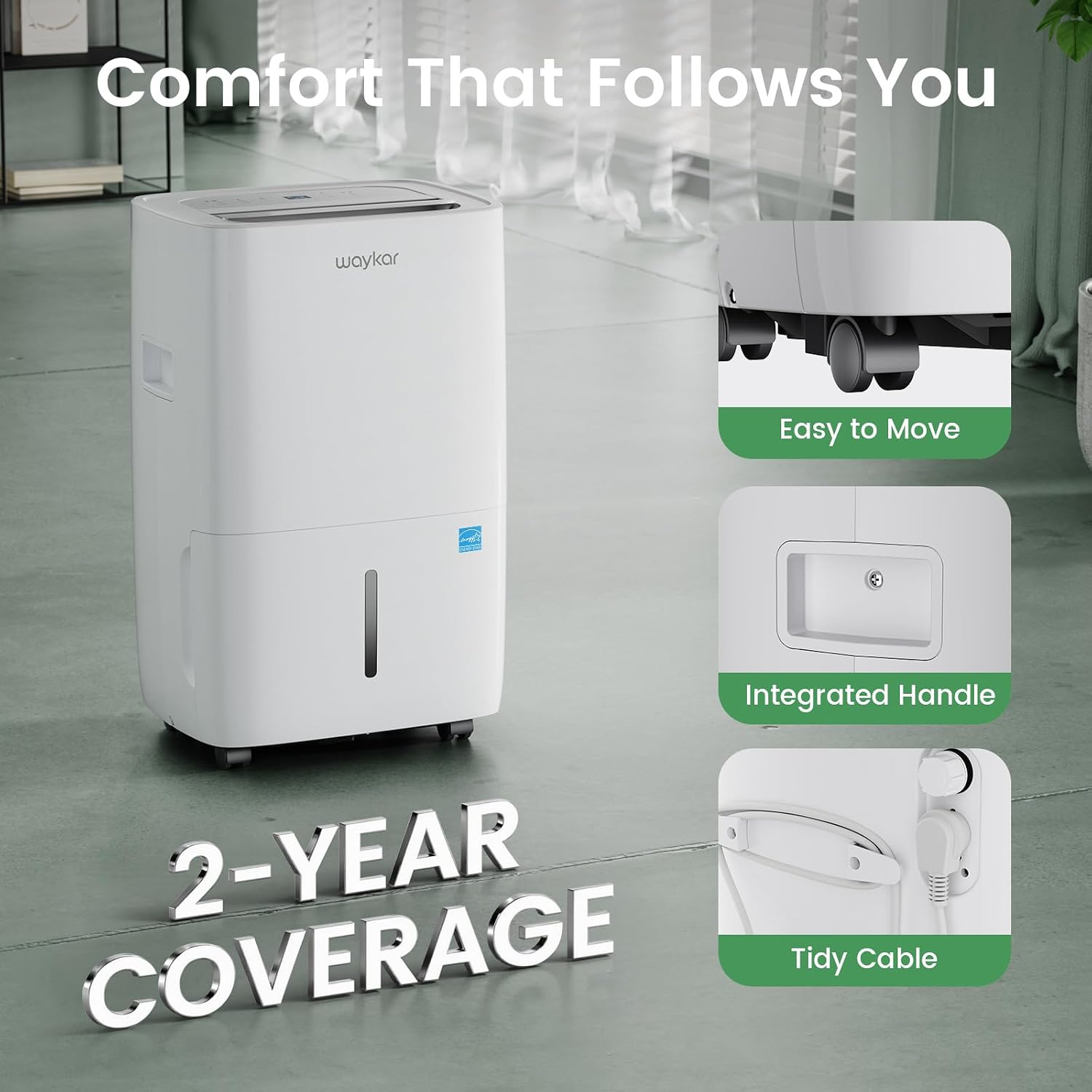 Detalle de Waykar 80-pint dehumidifier