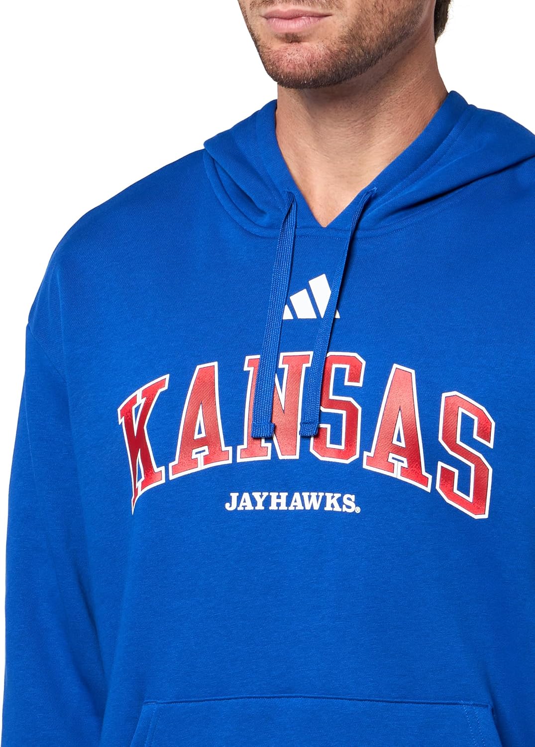 Thumbnail 2 de adidas men’s NCAA 25/26 Team Graphic Hoodie (Kansas University pride)