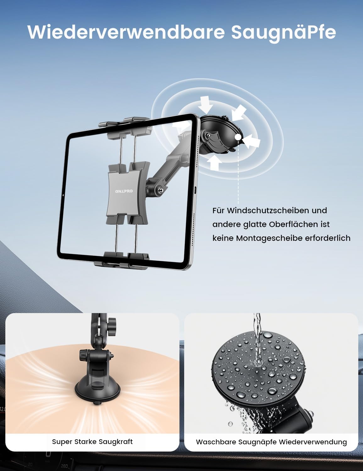 Thumbnail 4 de OHLPRO Tablet Halterung Auto 360°