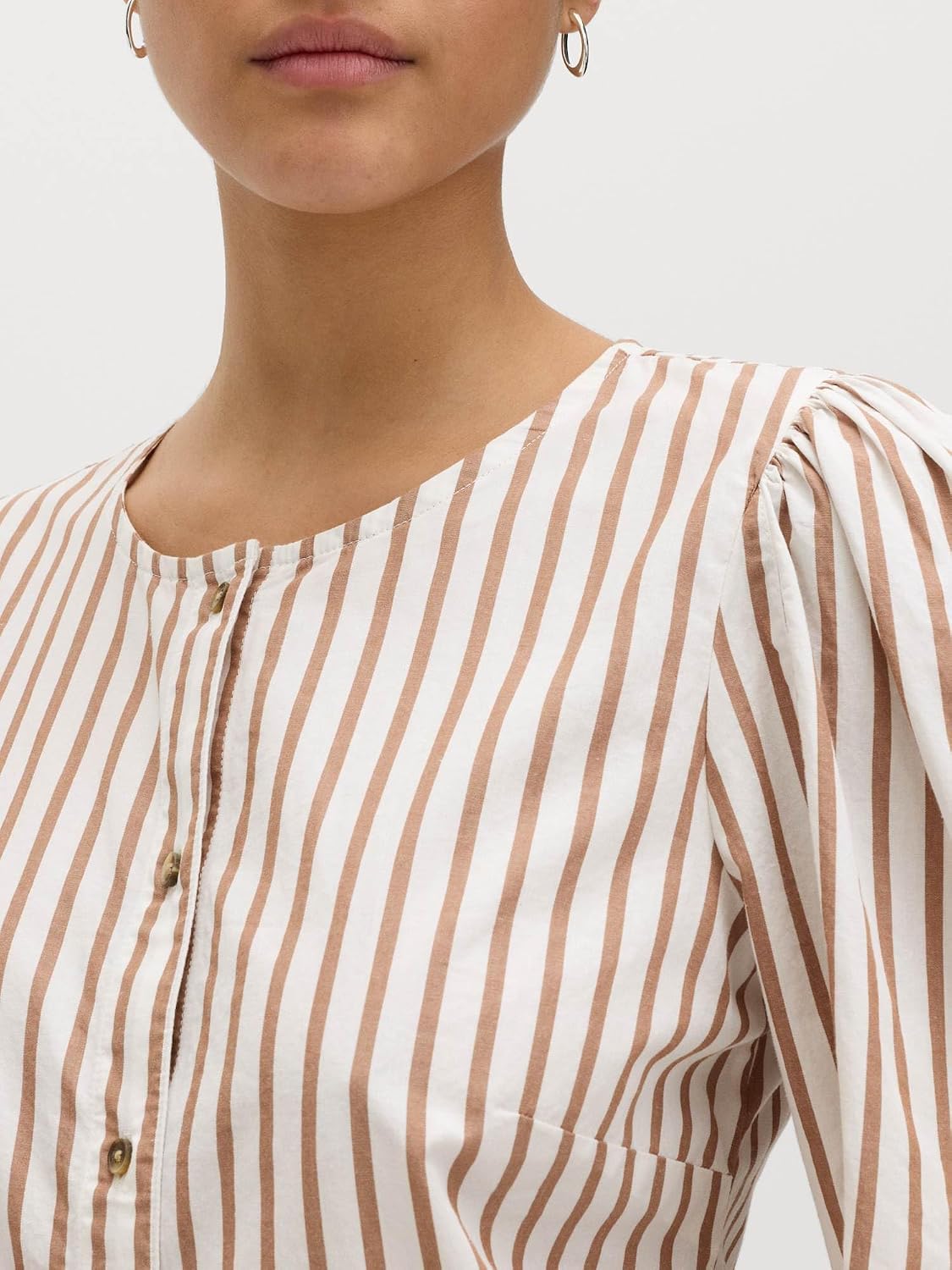 Detalle de Marks & Spencer damesblouse van puur katoen met bloemenprint en knoopsluiting