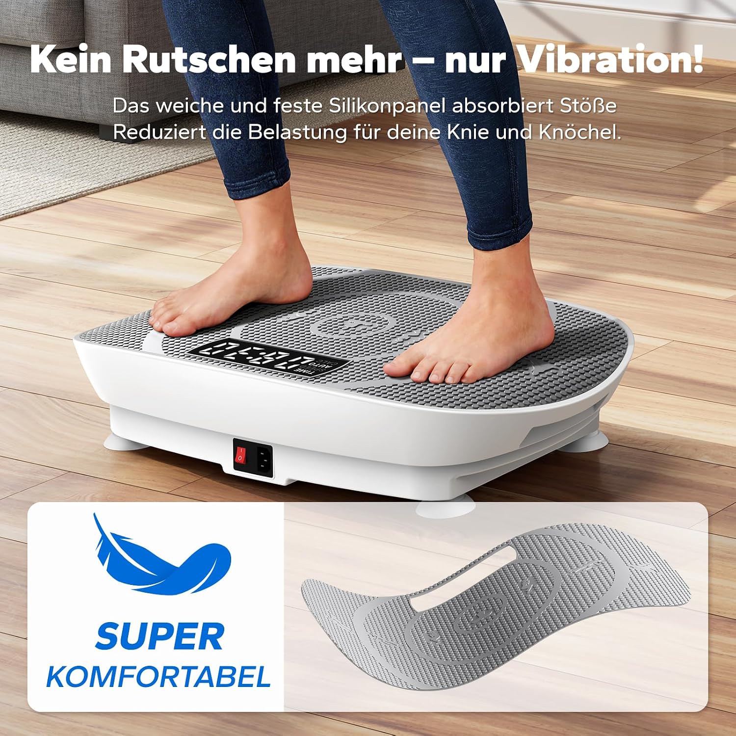 Thumbnail 6 de MERACH Vibrationsplatte – leise, kompakt und vielseitig zur Körperformung