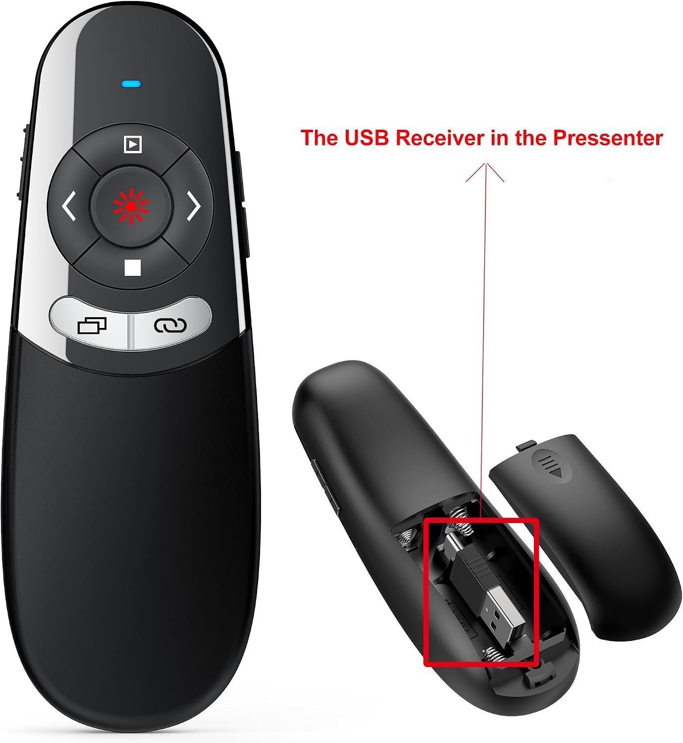 Detalle 2 de USB C Presenter Kabellose Powerpoint Fernbedienung