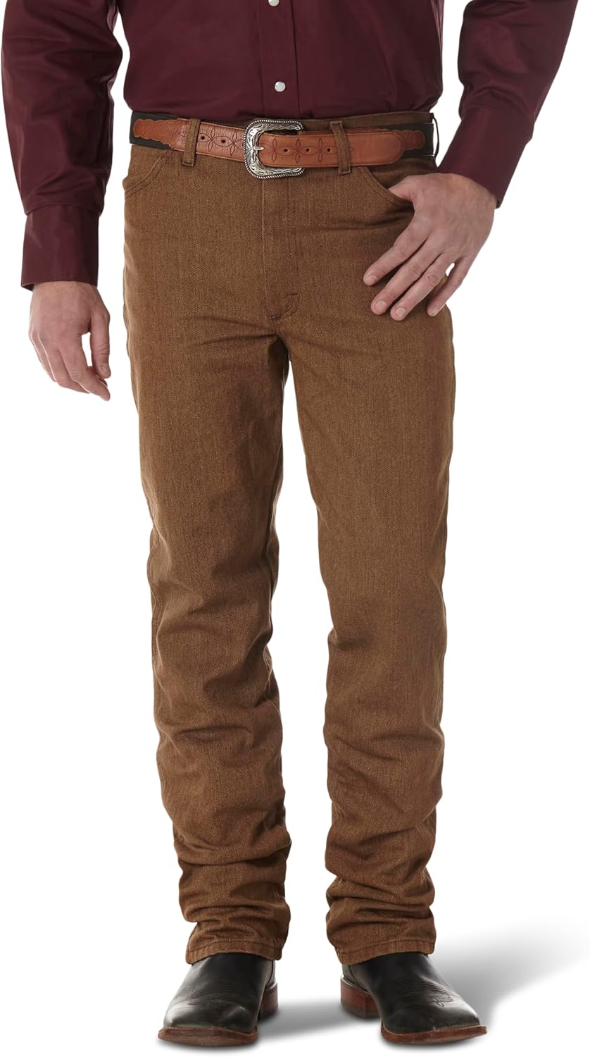 Detalle de Wrangler 0936 Cowboy Cut Slim Fit – męskie jeansy w stylu western