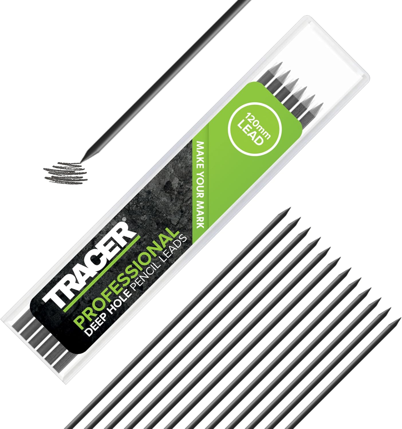 Thumbnail 6 de Tracer 2H Hard Replacement Leads – Pack of 12 (2.8mm) for Deep Hole Pencils