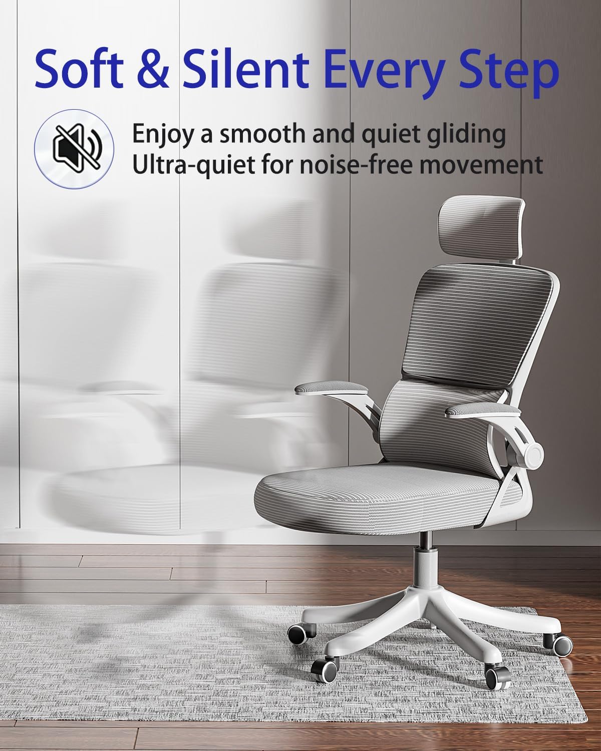Thumbnail 4 de Delamu 30"×48" Office Chair Mat for Hardwood Floors
