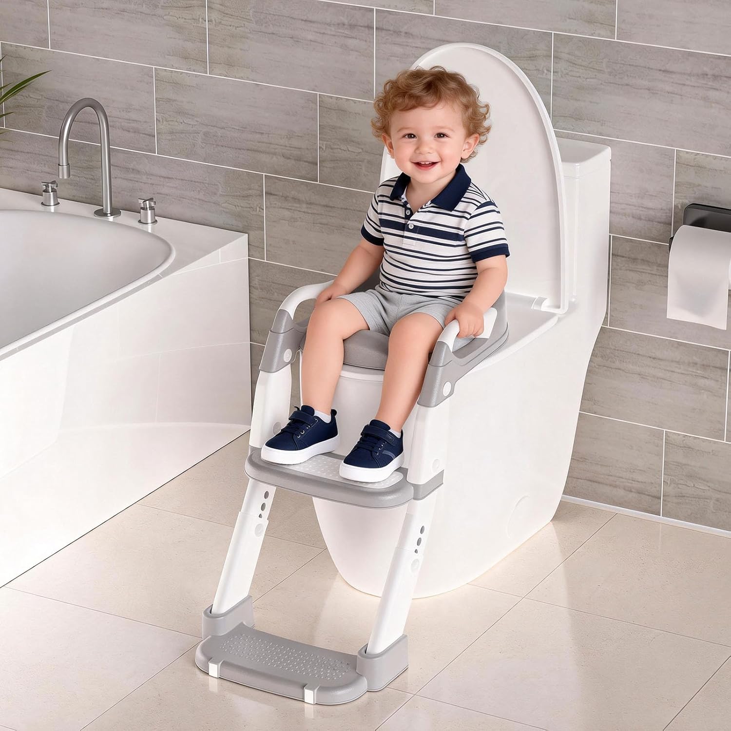 Thumbnail 1 de Potty Training Toilet Seat 3 in 1 with Ladder