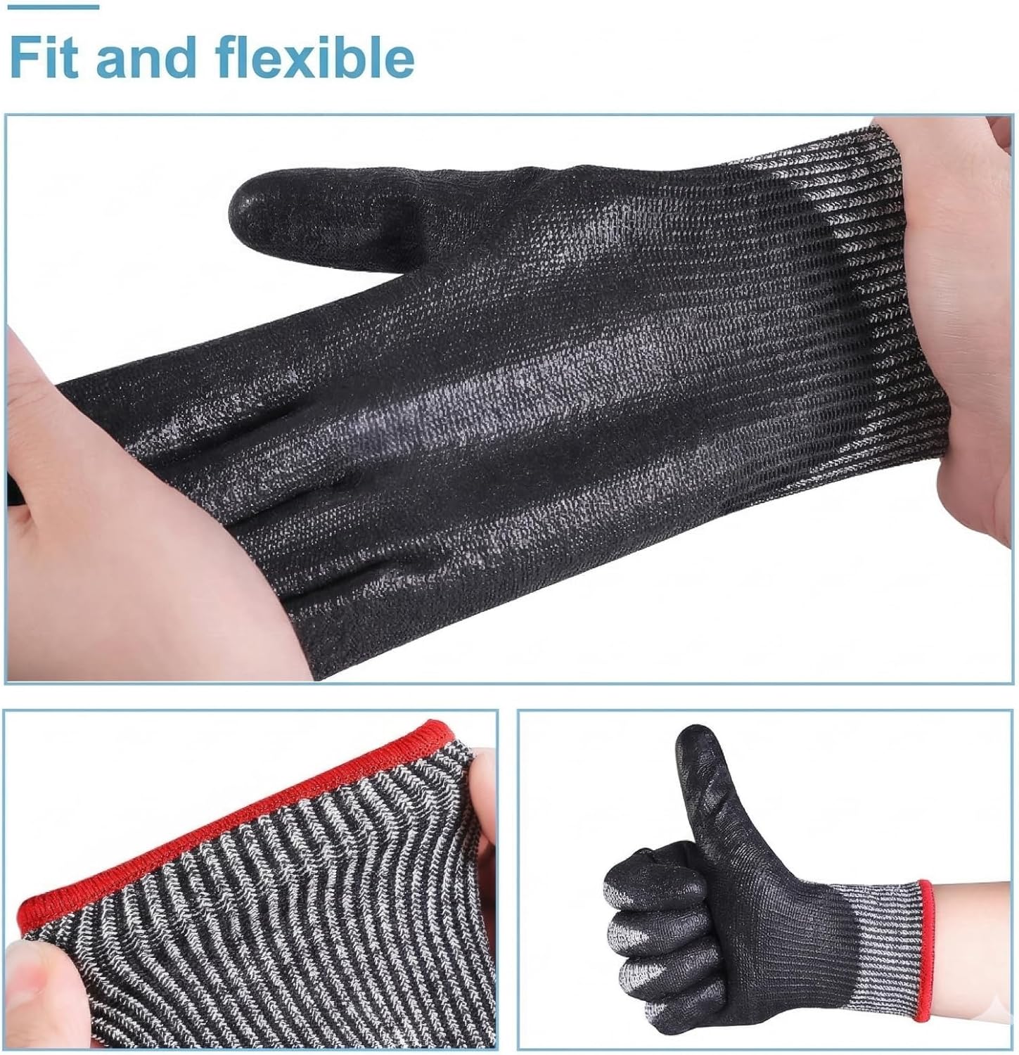 Detalle 2 de Donfri Cut Resistant Gloves Level 5 (L)
