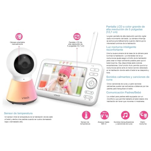 Thumbnail 2 de VTech BM5254 Monitor bebé con pantalla de 5"