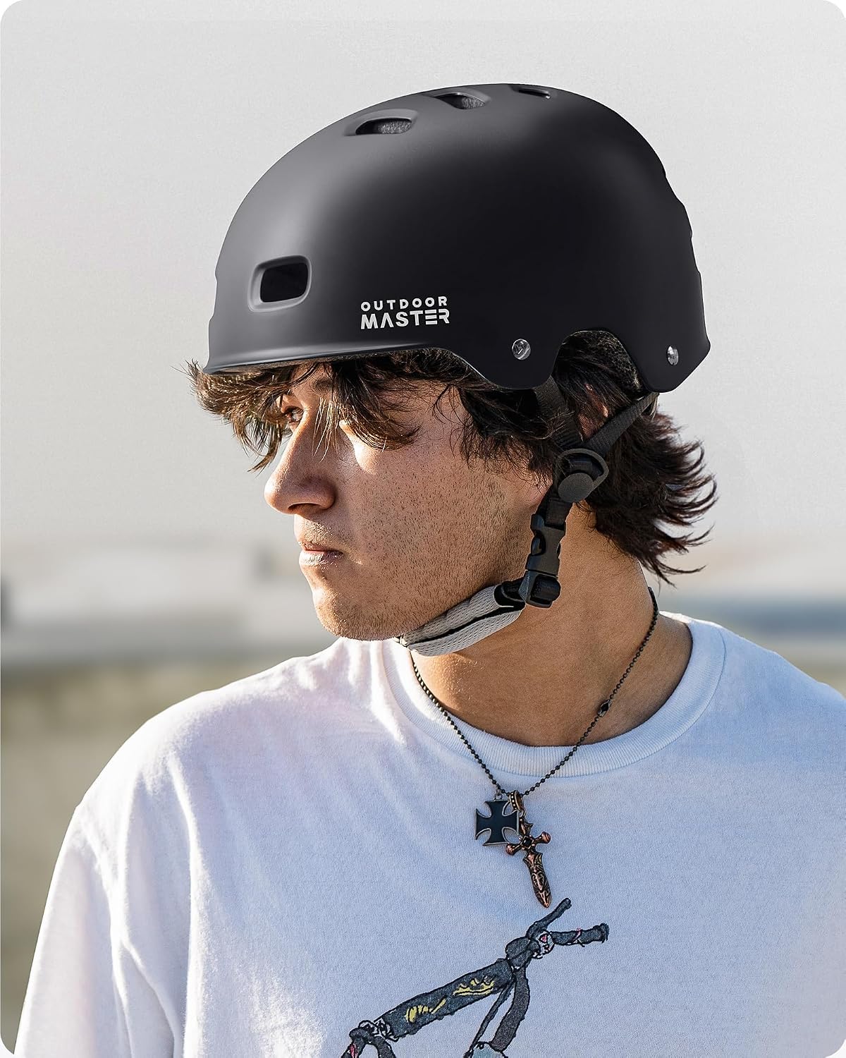 Thumbnail 6 de OutdoorMaster Skateboard Cycling Helmet with Two Removable Liners