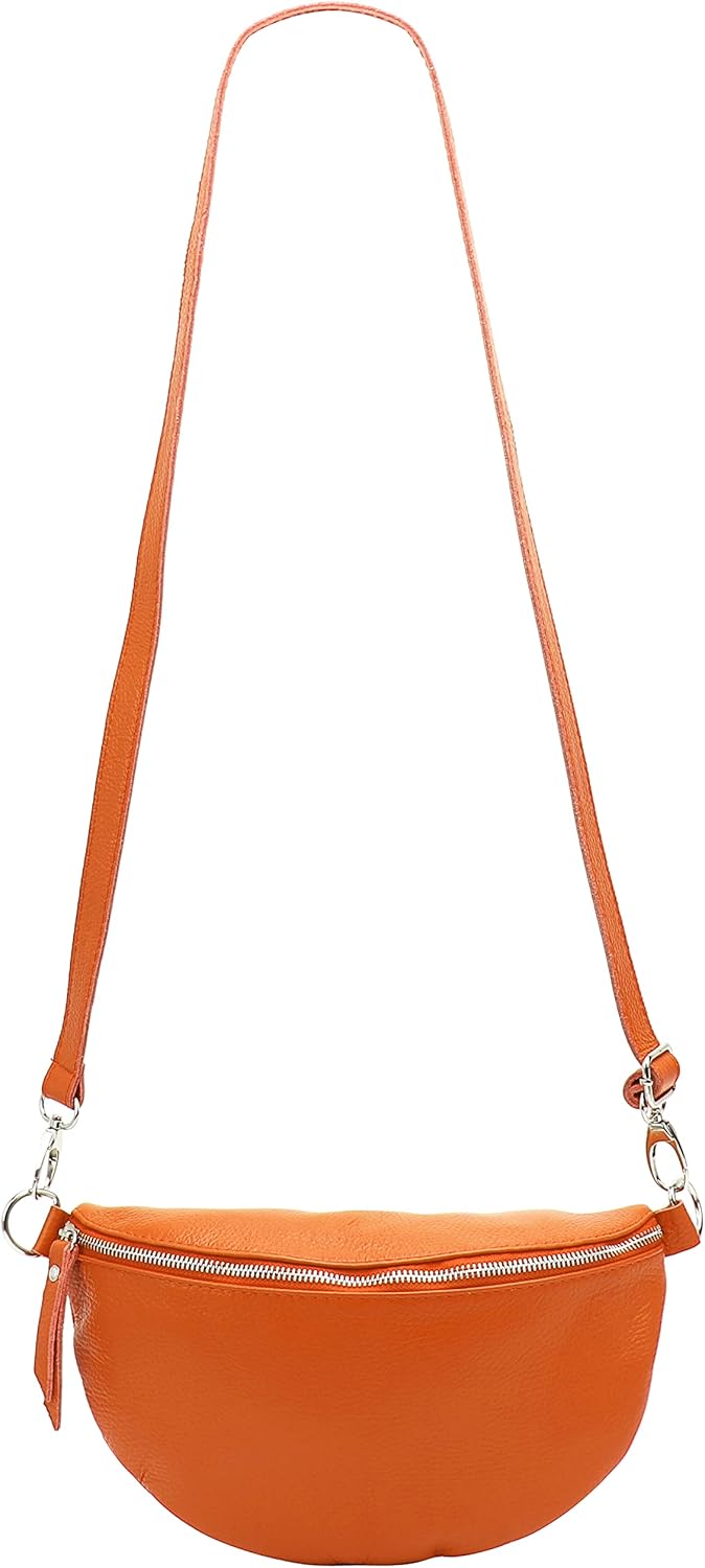 Detalle de SH Leder ® Lala G399: Marsupio unisex in vera pelle, 30 x 18 cm, perfetto per festival e viaggi