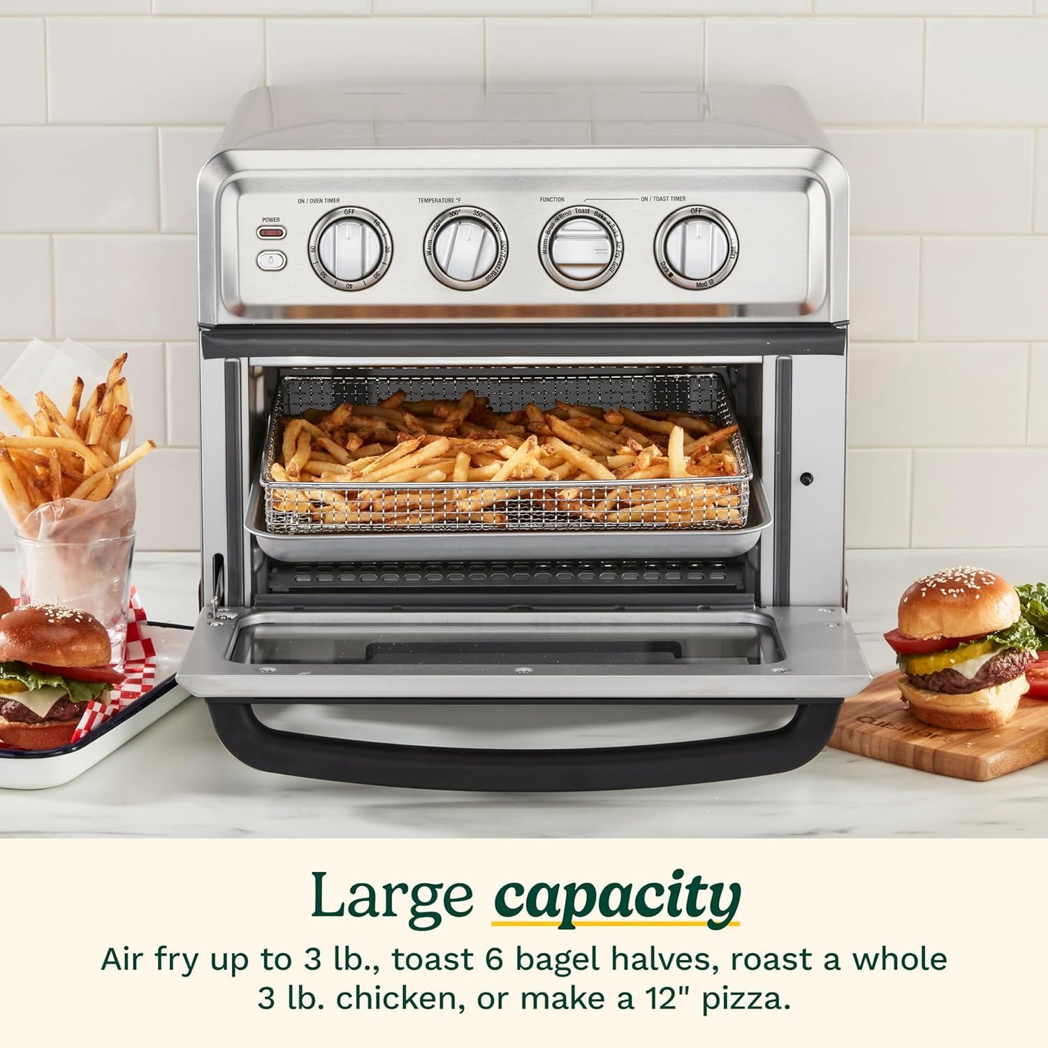 Thumbnail 2 de Cuisinart TOA-70NAS air fryer toaster oven 1800W