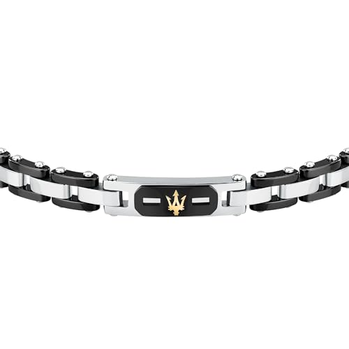 Thumbnail 1 de Maserati Pulsera para Hombre en Acero, Oro 18k y Cerámica Ceramic Gold (JM424AXU05)