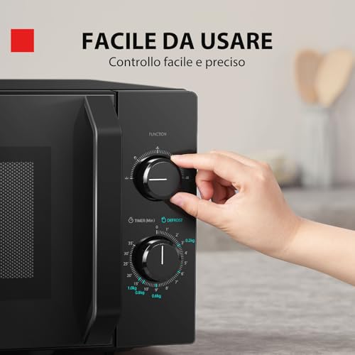 Thumbnail 6 de Toshiba MW2-MM20P(BK) – Forno a microonde 20 L, 800 W, LED interno, design nero