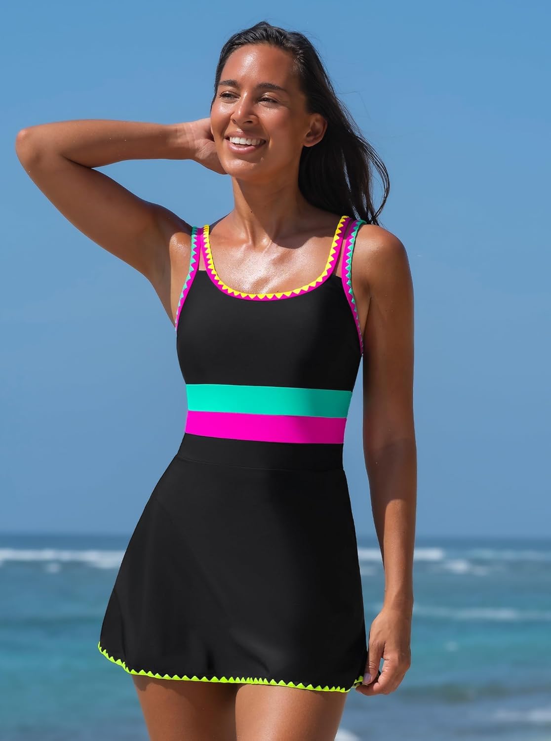 Thumbnail 4 de popvil Tummy Control One-Piece Swimsuit