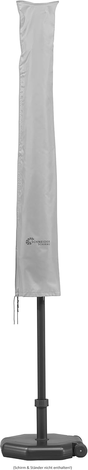 Detalle de Schneider Schutzhülle für Sonnenschirme bis 300 cm Ø – silbergrau, 177 x 26/34 cm, 0,3 kg (821-00)