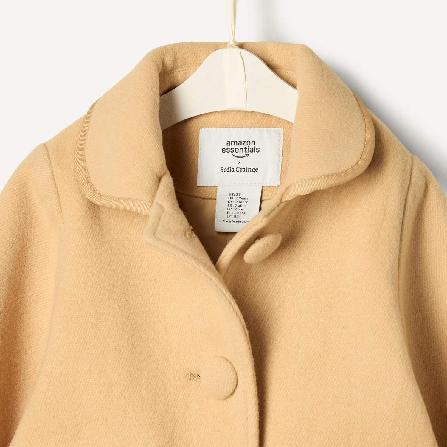 Thumbnail 4 de Amazon Essentials x Sofia Grainge toddlers’ wool-blend coat for baby girls