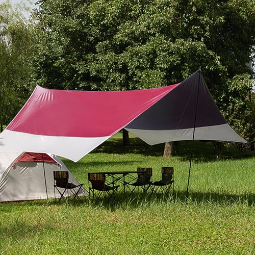 Thumbnail 7 de Forceatt Zeltplane 3,7 × 4,3 m – Ultraleichtes Tarp mit 8 Umreifungspunkten, Anti-UV & Wasserdicht