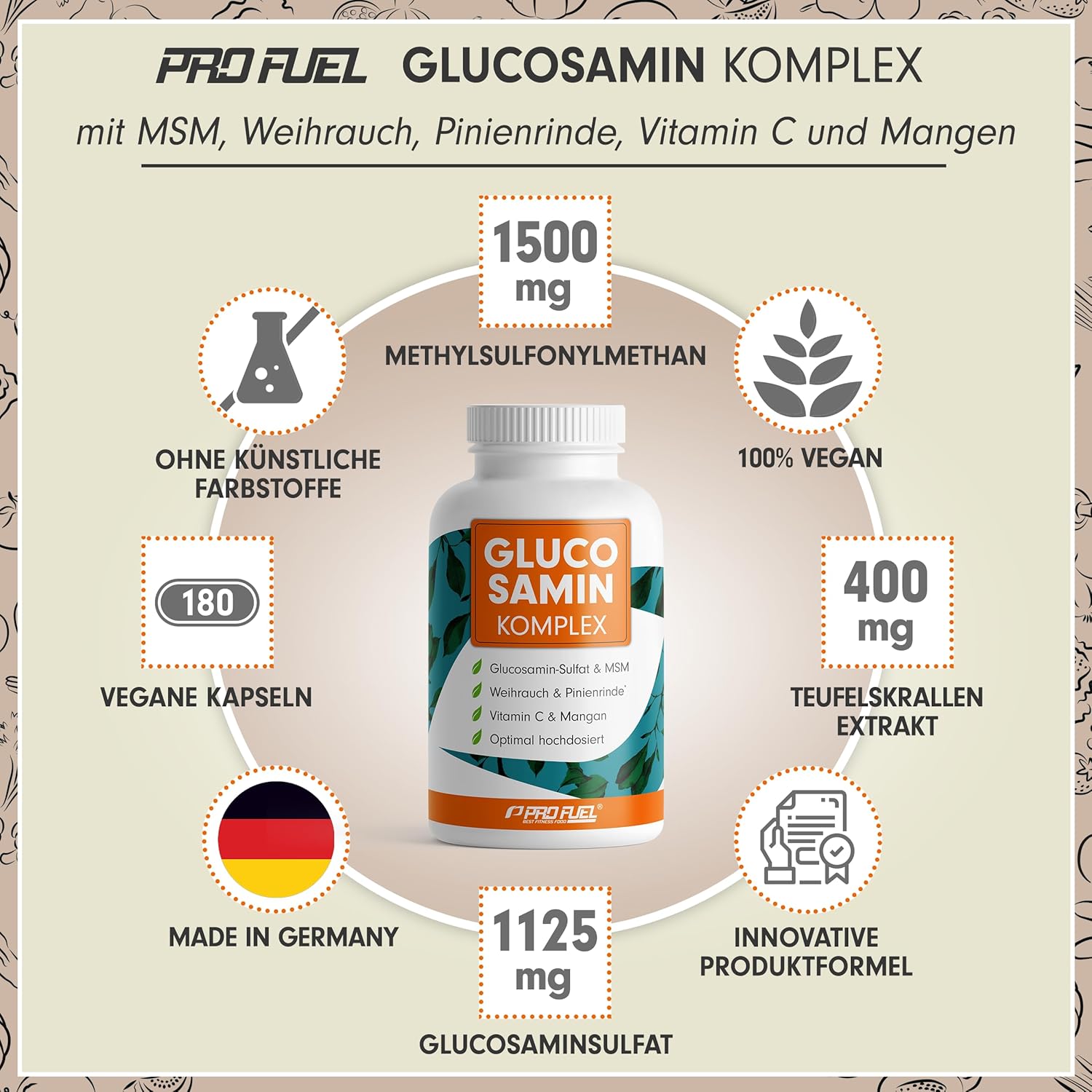 Thumbnail 1 de Glucosamin Komplex 180 Kapseln 💊