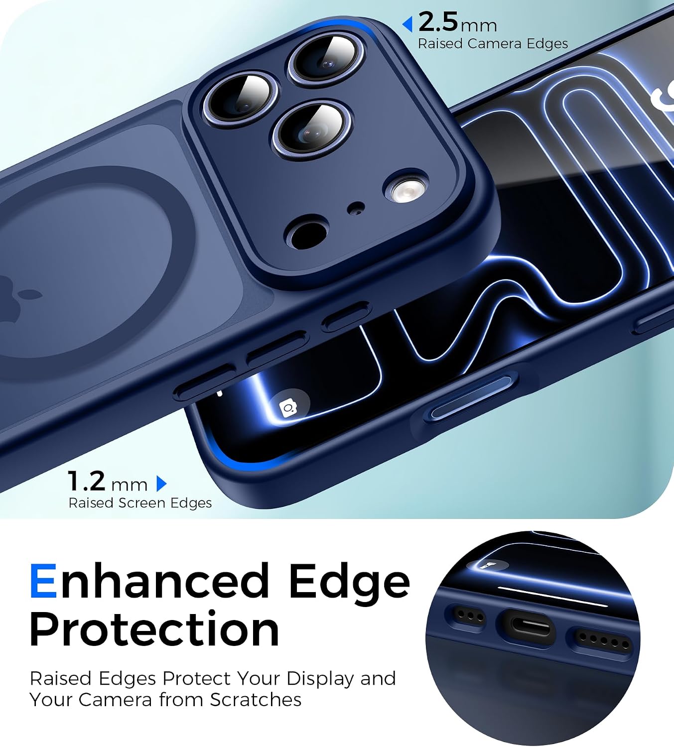 Detalle de Natiiozie Funda iPhone 17 Pro Max 6.9" Magsafe 20 N
