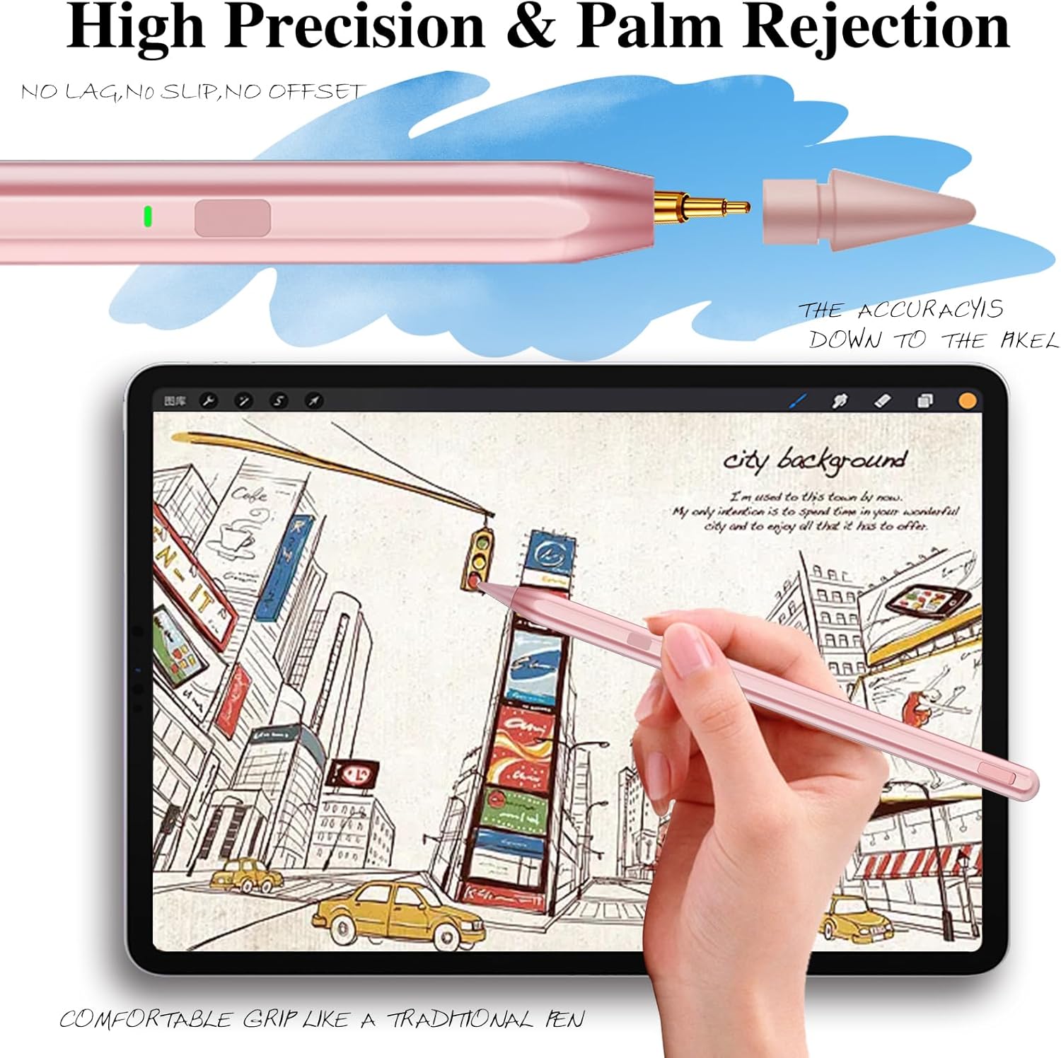 Thumbnail 5 de iPad stylus pen 0.9mm tip for 2018-2025