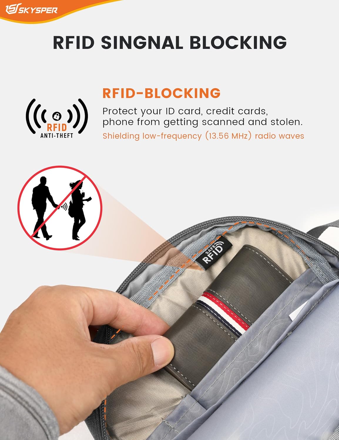 Thumbnail 4 de SKYSPER Small Anti Theft Sling Bag