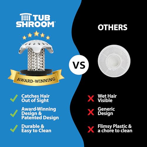 Thumbnail 6 de TubShroom Ultra Revolutionary Bath Tub Drain Protector Hair Catcher/Strainer/Snare, Stainless Steel – Platinum Bundle